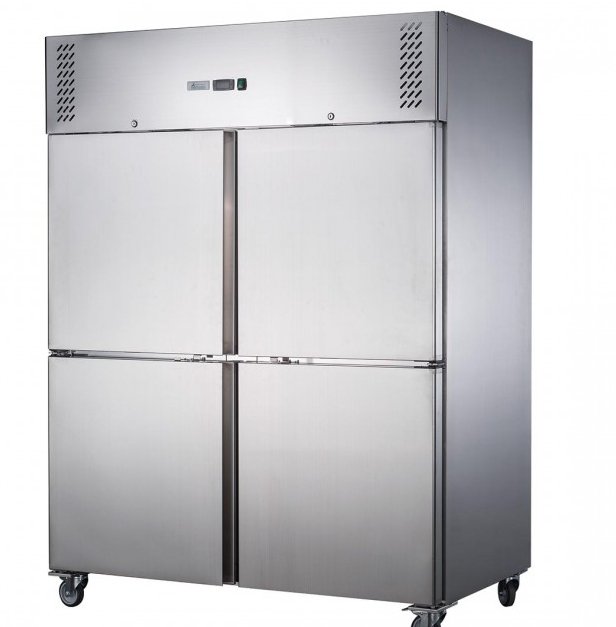 FED-X S/S Four Door Upright Freezer - XURF1200S2V - Cafe Supply