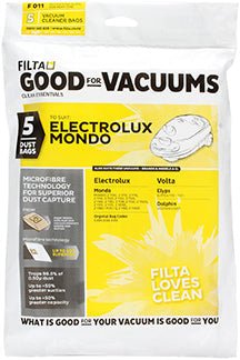 FILTA ELECTROLUX MONDO SMS MULTI LAYERED VACUUM CLEANER BAGS 5 PACK (F011) - Cafe Supply