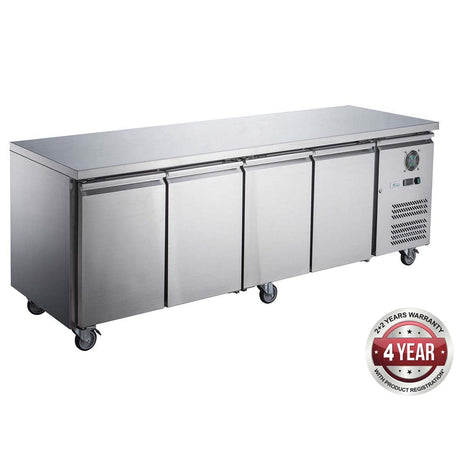 Four Door Bench Fridge – XUB6C22S4V - Cafe Supply