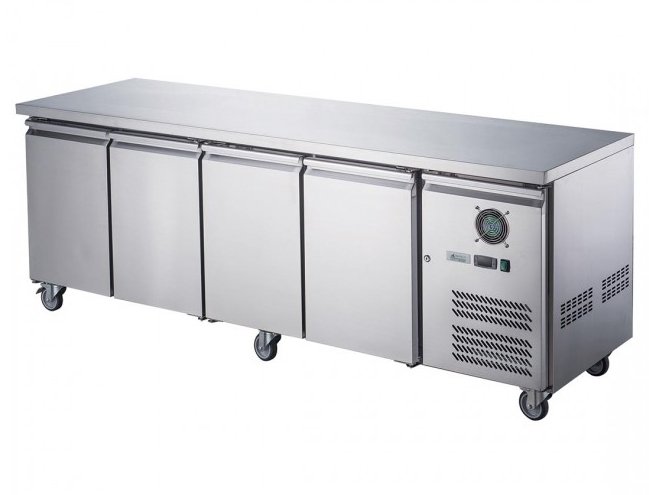 Four Door Bench Fridge - XUB7C22S4V - Cafe Supply