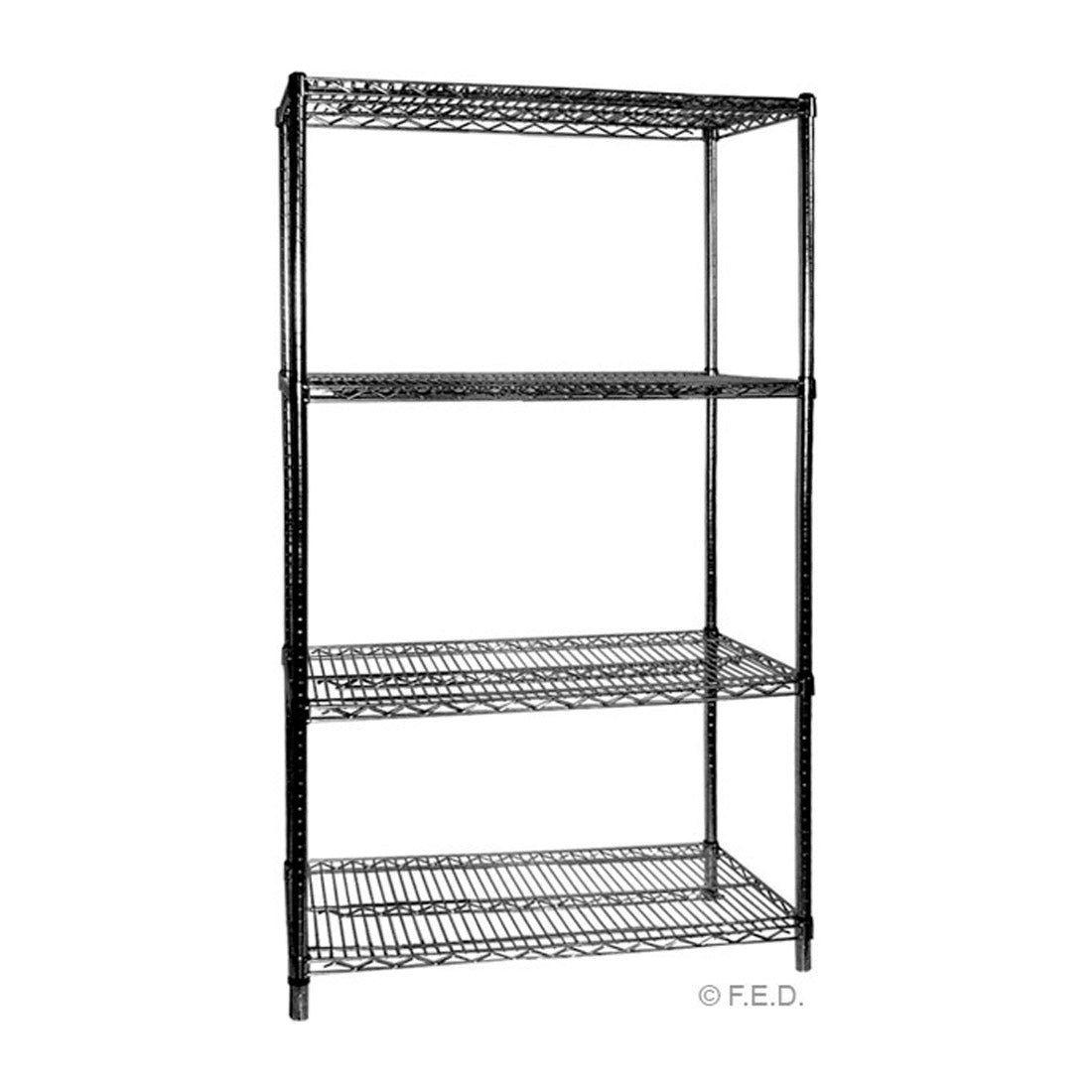 Four Tier Shelving – 610 mm deep x 1880 high - Cafe Supply