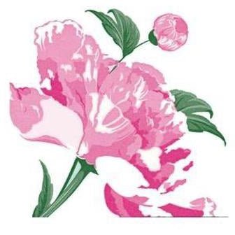 Francoise Paviot Napkin Pivoine (3) - Cafe Supply