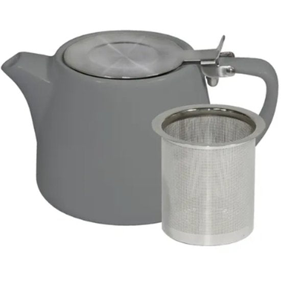 French Grey Stackable Teapot 500Ml - Cafe Supply