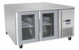 GLASS 2 DOOR COOLING FRIDGE TABLE 1360 MM EPF3721 - Cafe Supply