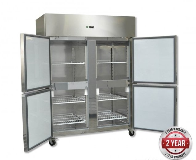 GRAND ULTRA Four 2/1 S/S Door Upright Fridge - Cafe Supply