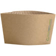 Green Choice Single Wall Cup Sleeve 12oz Kraft - Cafe Supply