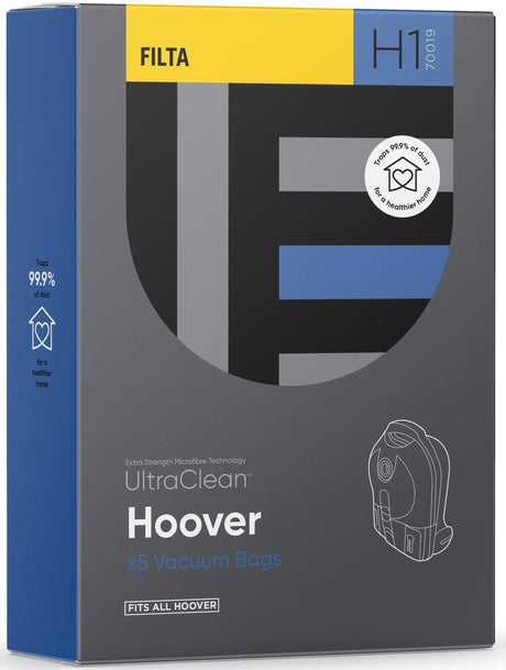 H1 - ULTRACLEAN HOOVER SMS MULTI LAYERED VACUUM BAGS 5 PACK - Cafe Supply