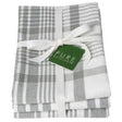 Jumbo Check Tea Towels London Grey Set Of 3 - Cafe Supply