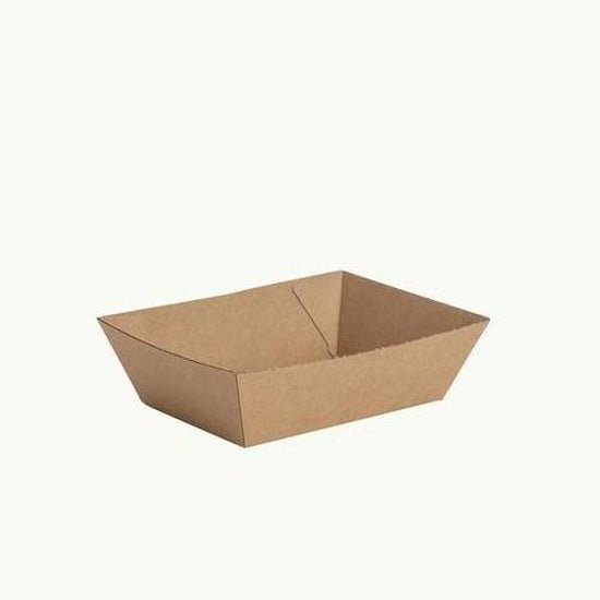 Kraft Tray Small - 13x9x5cm - Cafe Supply