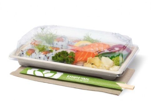 LARGE BIOCANE SUSHI TRAY - Cafe Supply