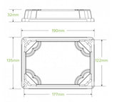 MEDIUM BIOCANE SUSHI TRAY PLA LID - Cafe Supply