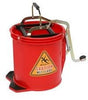 Metal Wringer Bucket - Red, 16L Per Each - Cafe Supply