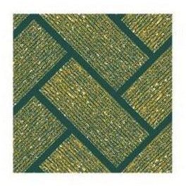 Napkin Cocktail Chevron Lurex Verte (3) - Cafe Supply