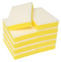 Non Scratch Scouring Sponge - Yellow/White, 100mm x 150mm x 30mm (40) Per Box - Cafe Supply