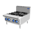 OPEN 4 BURNER COOK TOPS LPG AT80G4B-C-LPG - Cafe Supply