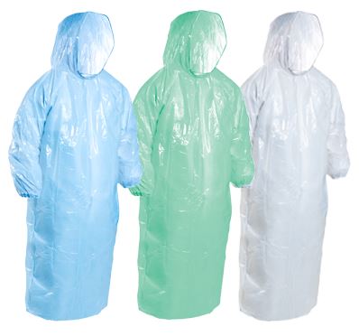 Polyethylene Hooded Ponchos - Cafe Supply