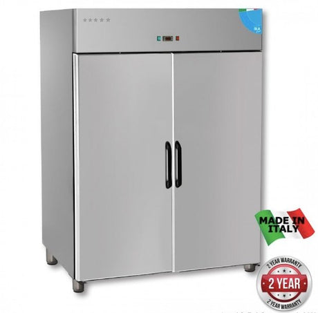 Premium Stainless Steel Upright Fridge - 1400 Litre - Cafe Supply