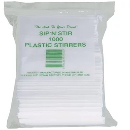 Sip 'n' Stir Plastic Stirrers - Cafe Supply