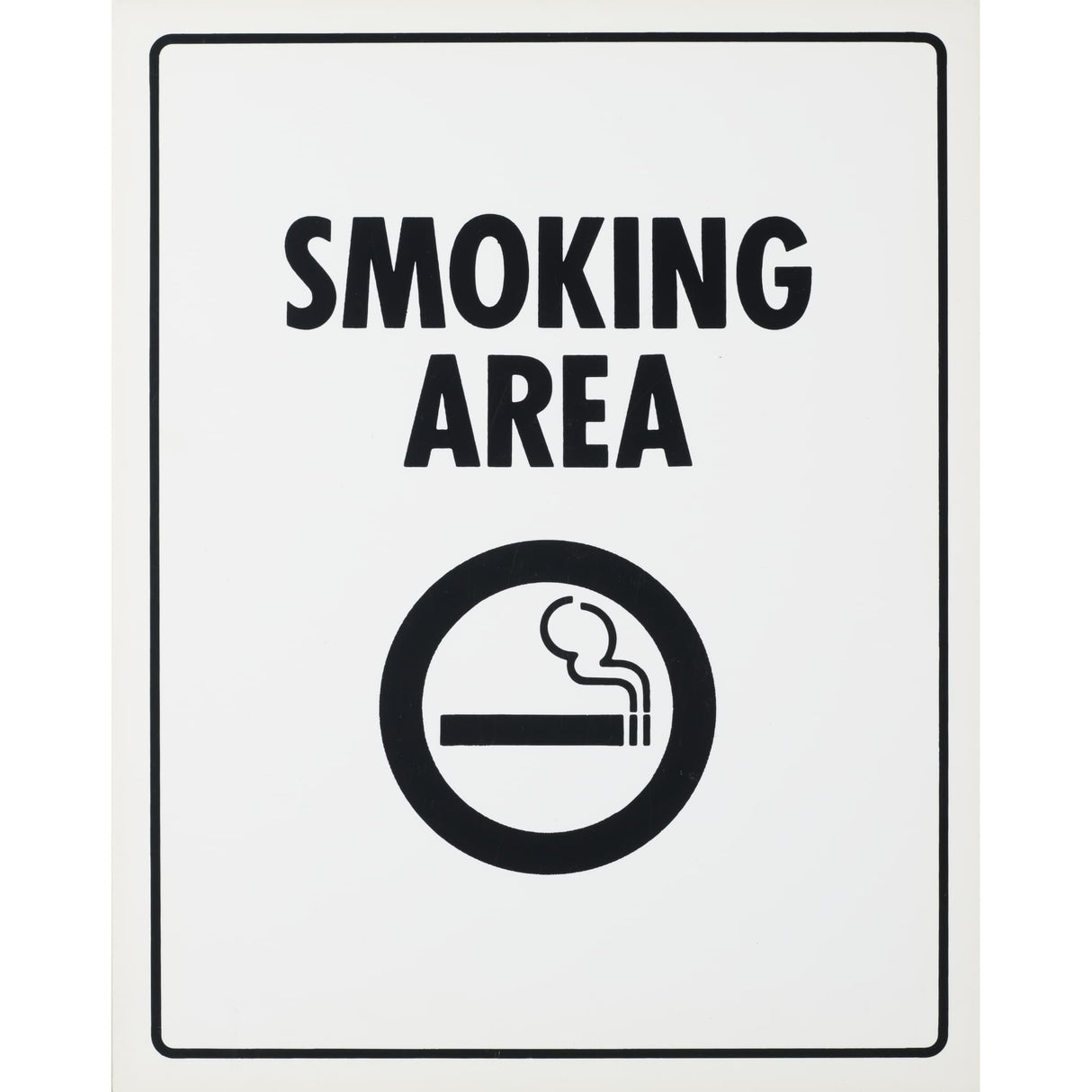 Plastic Sign Smoking Area 290x230 - Cafe Supply