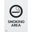 S/Adh Sign Smoking Area 95x70 - Cafe Supply