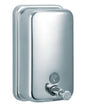 Stainless Liquid Wall Dispenser - Silver, Horizontal, 1200ml Capacity (1) Per Each - Cafe Supply