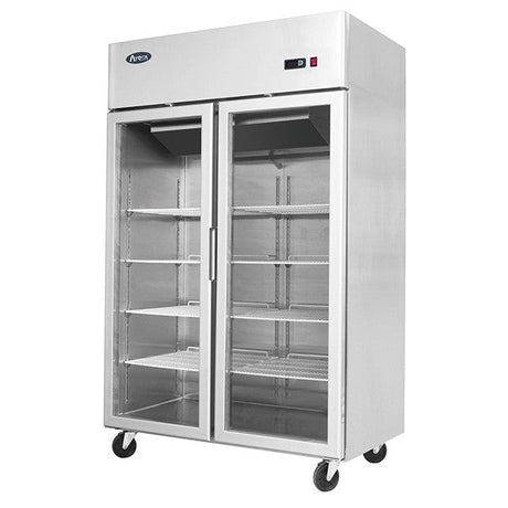 TOP MOUNTED 2 DOOR FREEZER SHOWCASE 1314 MM MCF8602 - Cafe Supply