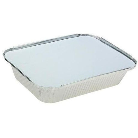 Uni-Foil Rectangle Medium Takeaway with Lid - Cafe Supply