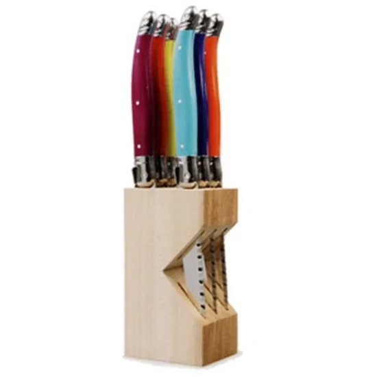 Verdier Knife Block Set 6 Multi - Cafe Supply