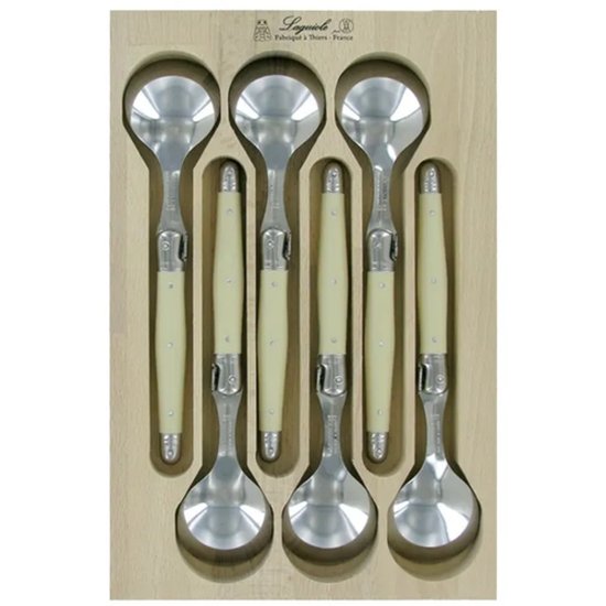 Verdier Soup Spoon Ivory 6Pc Set - Cafe Supply