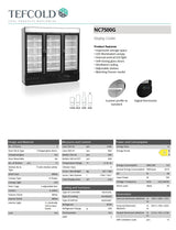 Vertical Display Chiller Glass Door - Cafe Supply