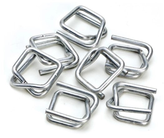 Wire Buckles Light Duty - Silver, 19mm, 2.5 Gauge (1000) Per Box - Cafe Supply