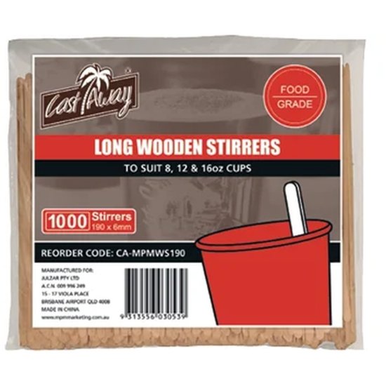 Wooden Stirrers - Cafe Supply