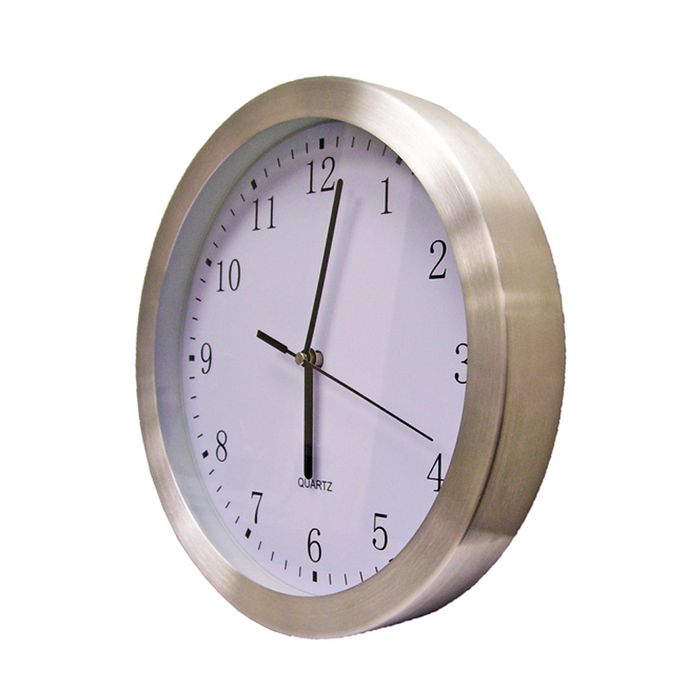 Zitos Aluminium Clock 10 Inch - Cafe Supply